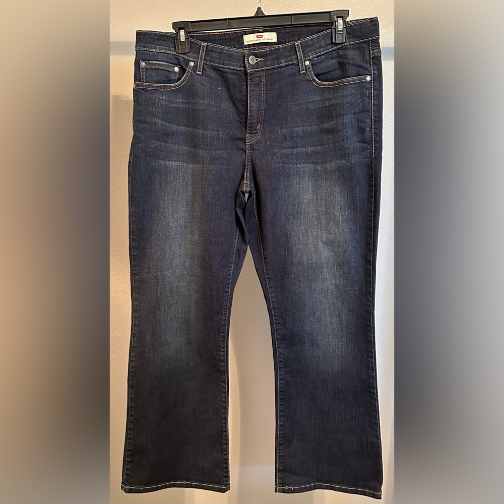 Levi's Perfectly Shaping 512 Dark Wash Boot Cut Jeans